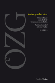 Österreichische Zeitschrift für Geschichtswissenschaft 2/2012 - Cover