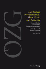 Österreichische Zeitschrift für Geschichtswissenschaft 3/2012