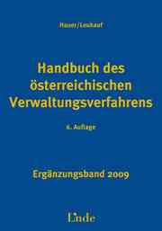 Handbuch des österreichischen Verwaltungsverfahrens