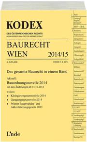 KODEX Baurecht Wien 2014/15 - Cover