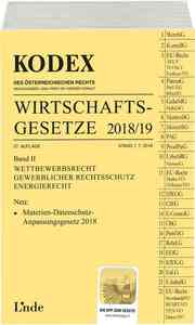 KODEX Wirtschaftsgesetze Band II 2018/19