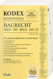 KODEX Baurecht Wien - NÖ - Bgld 2021/22