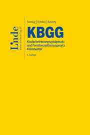 KBGG - Kinderbetreuungsgeldgesetz und Familienzeitbonusgesetz - Cover