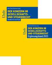 Der Konzern im Gesellschafts- und Steuerrecht inkl. Ergänzungsband 2023 - Cover