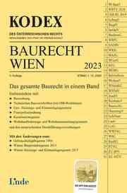KODEX Baurecht Wien 2023 - Cover