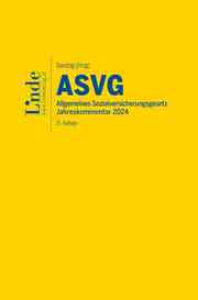 ASVG - Allgemeines Sozialversicherungsgesetz 2024 - Cover