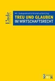 Treu und Glauben im Wirtschaftsrecht - Cover