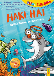 LESEZUG/2. Klasse - Lesestufe 2: Haki Hai - spitze Zähne, großes Herz - Cover