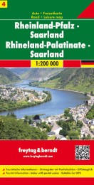 Rheinland Pfalz - Saarland, Autokarte 1:200.000