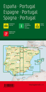Spanien - Portugal, Straßenkarte 1:700.000, freytag & berndt - Abbildung 1