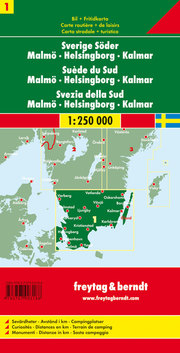 Schweden Süd - Malmö - Helsingborg - Kalmar, Autokarte 1:250.000 - Abbildung 3