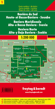 Bayern Süd - Ober- und Niederbayern - Schwaben, Autokarte 1:200.000 - Abbildung 2