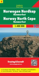 Norwegen Nordkap - Hammerfest, Autokarte 1:400.000