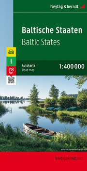 Baltische Staaten, Autokarte 1:400.000