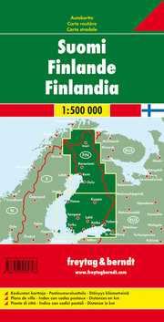 Finnland, Autokarte 1:500.000, freytag & berndt - Abbildung 1