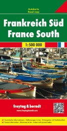 Frankreich Süd, Straßenkarte 1:500.000, freytag & berndt - Cover