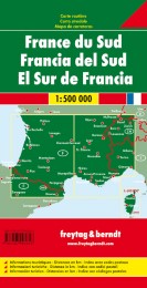 Frankreich Süd, Straßenkarte 1:500.000, freytag & berndt - Abbildung 1