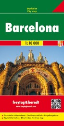 Barcelona, Stadtplan 1:10.000