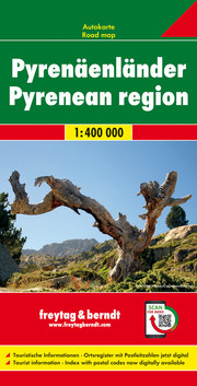 Pyrenäenländer, Autokarte 1:400.000