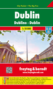 Dublin, Stadtplan 1:10 000, City Pocket + The Big Five