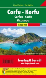Korfu, Autokarte 1:100.000, Island Pocket + The Big Five