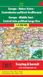 Europa - Naher Osten - Zentralasien, politisch, Großformat, 1:4,2 Mio., Poster - Cover