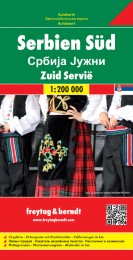 Serbien Süd, Autokarte 1:200.000
