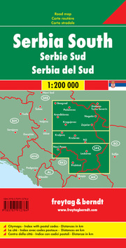 Serbien Süd, Autokarte 1:200.000 - Abbildung 2