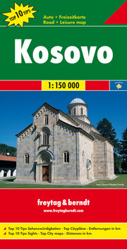 Kosovo, Autokarte 1:150.000, Top 10 Tips
