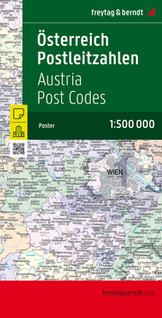 Österreich Postleitzahlen, 1:500.000