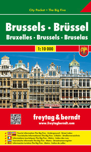 Brüssel, Stadtplan 1:10.000, City Pocket + The Big Five - Cover