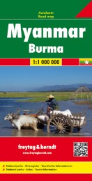 Myanmar - Burma, Autokarte 1:1.000.000