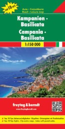 Kampanien - Basilicata, Autokarte 1:150.000, Top 10 Tips