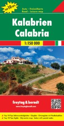 Kalabrien, Autokarte, 1:150.000, Top 10 Tips