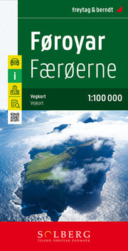Färöer - Føroyar, Straßenkarte 1:100.000, freytag & berndt - Cover