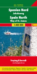 Spanien Nord - Jakobsweg, Autokarte 1:400.000, freytag & berndt