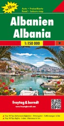 Albanien, Autokarte 1:150.000, Top 10 Tips - Cover