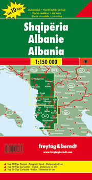 Albanien, Autokarte 1:150.000, Top 10 Tips - Abbildung 2