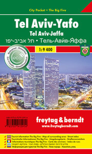 Tel Aviv-Yafo, Stadtplan 1:9.400, City Pocket + The Big Five