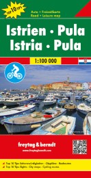 Istrien - Pula, Autokarte 1:100.000, Top 10 Tips