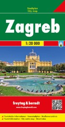 Zagreb, Stadtplan 1:20.000