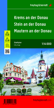 Krems an der Donau mit Stein und Mautern, Stadtplan 1:14.000