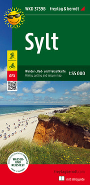 Sylt, Wander- und Radkarte 1:35.000, mit Infoguide