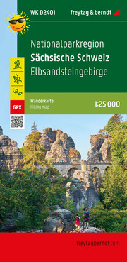 Nationalparkregion Sächsische Schweiz, Wanderkarte 1:25.000, freytag & berndt, WK D2401