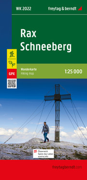 Rax - Schneeberg, Wanderkarte 1:25.000, freytag & berndt, WK 2022