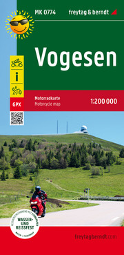 Vogesen, Motorradkarte 1:200.000, freytag & berndt - Cover