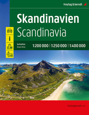 Skandinavien, Autoatlas 1:200 000 / 1:250 000 / 1:400 000, freytag & berndt