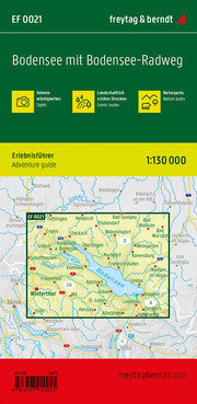 Bodensee mit Bodensee-Radweg, Erlebnisführer 1:130.000, freytag & berndt, EF 0021 - Abbildung 1