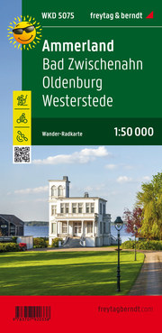 Ammerland, Bad Zwischenahn, Oldenburg, Westerstede, Wander + Radkarte 1:50.000