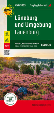 Lüneburg und Umgebung, Lauenburg, Wander- und Radkarte 1:50.000, freytag & berndt, WK D5335